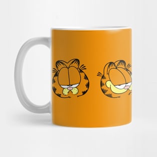 Many Faces of Orange Lasagna Cat Mug